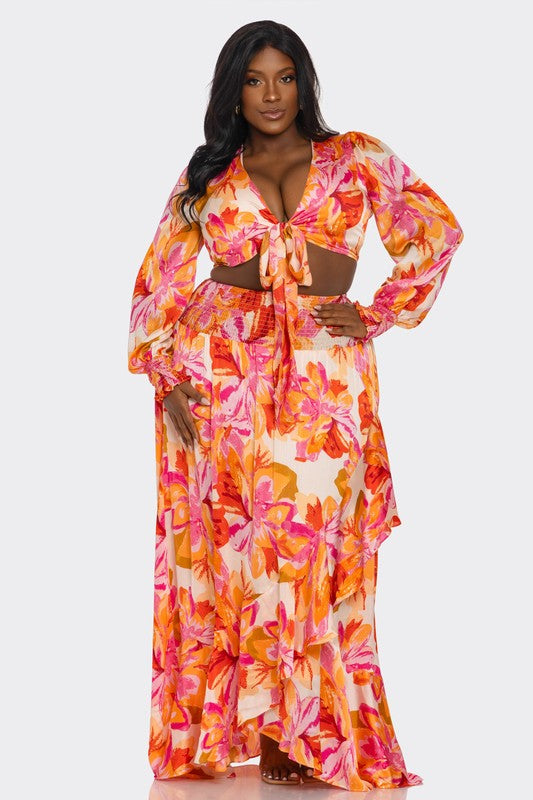 Sunflower Curvy Skirt Set