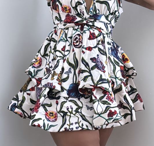 DEEP V-NECK DRESS