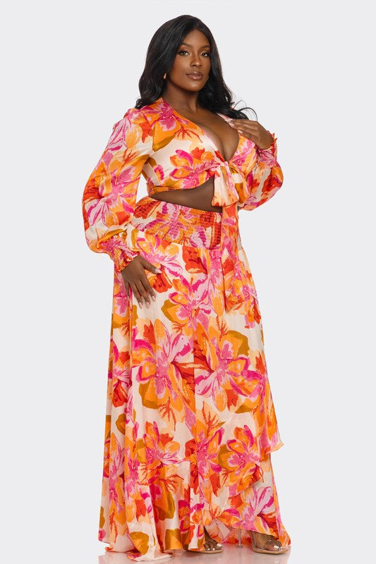 Sunflower Curvy Skirt Set